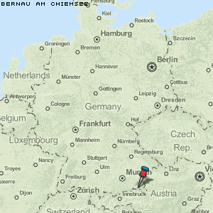 Bernau am Chiemsee Karte Deutschland