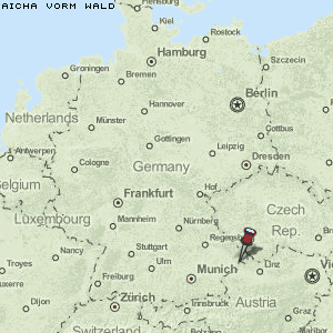 Aicha vorm Wald Karte Deutschland