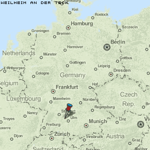 Weilheim an der Teck Karte Deutschland