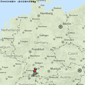 Öhningen (Bodensee) Karte Deutschland