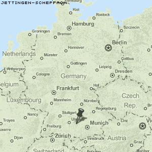 Jettingen-Scheppach Karte Deutschland
