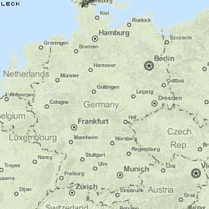 Leck Karte Deutschland