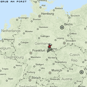 Grub am Forst Karte Deutschland