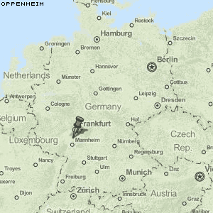 Oppenheim Karte Deutschland