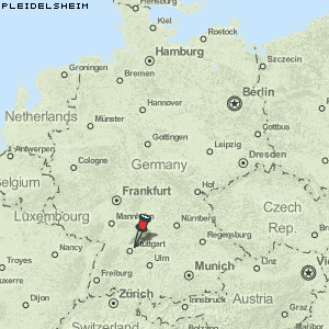 Pleidelsheim Karte Deutschland