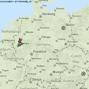 Huchem-Stammeln Karte Deutschland