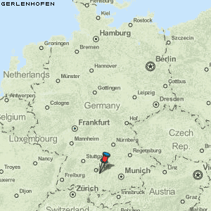 Gerlenhofen Karte Deutschland