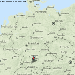 Langenenslingen Karte Deutschland