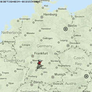 Bietigheim-Bissingen Karte Deutschland