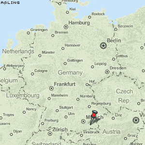Aßling Karte Deutschland