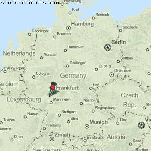 Stadecken-Elsheim Karte Deutschland