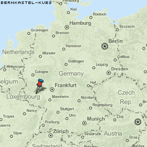 Bernkastel-Kues Karte Deutschland