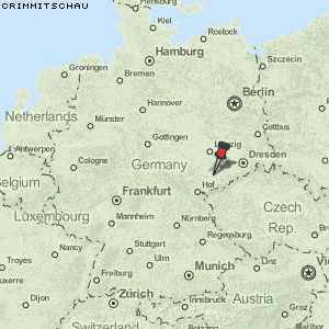 Crimmitschau Karte Deutschland