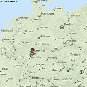 Gimbsheim Karte Deutschland