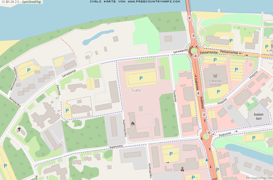 Karte Von Ivalo Finnland