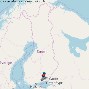 Lapinjärven Kirkonkylä Karte Finnland