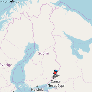 Rautjärvi Karte Finnland