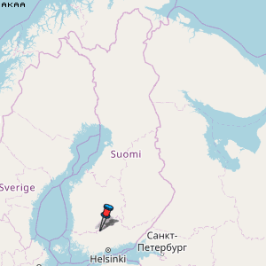 Akaa Karte Finnland