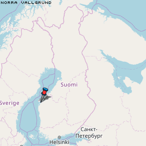 Norra Vallgrund Karte Finnland