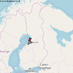 Pitkäsenkylä Karte Finnland