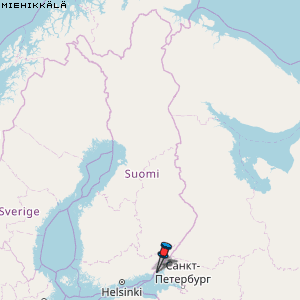 Miehikkälä Karte Finnland