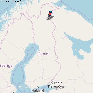 Saariselkä Karte Finnland