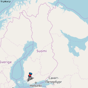Turku Karte Finnland