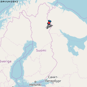 Savukoski Karte Finnland
