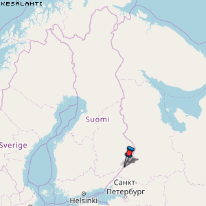 Kesälahti Karte Finnland