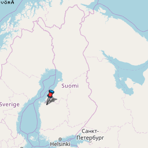 Vörå Karte Finnland