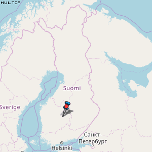 Multia Karte Finnland