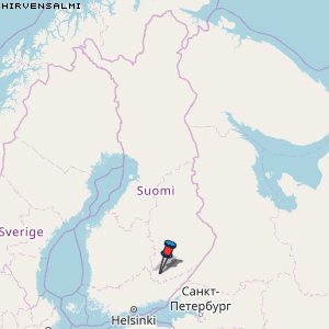 Hirvensalmi Karte Finnland