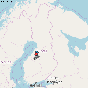 Halsua Karte Finnland
