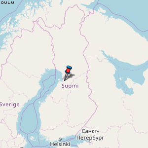 Oulu Karte Finnland