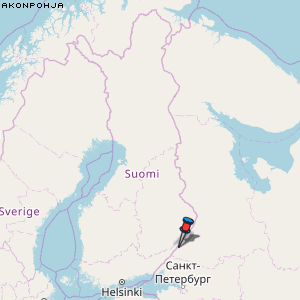 Akonpohja Karte Finnland