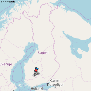 Tampere Karte Finnland