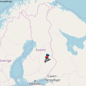 Kuopio Karte Finnland
