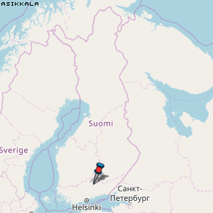 Asikkala Karte Finnland