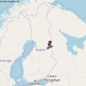 Hyrynsalmi Karte Finnland