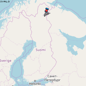Ivalo Karte Finnland