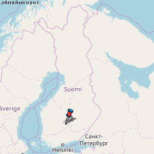Jämsänkoski Karte Finnland