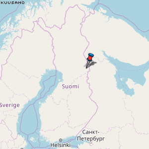 Kuusamo Karte Finnland