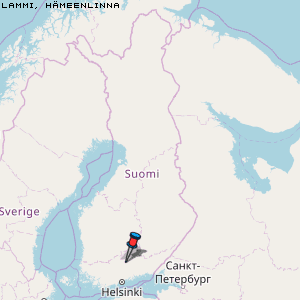 Lammi, Hämeenlinna Karte Finnland
