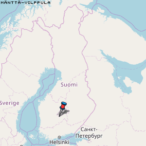 Mänttä-Vilppula Karte Finnland
