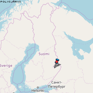 Polvijärvi Karte Finnland