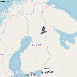 Posio Karte Finnland