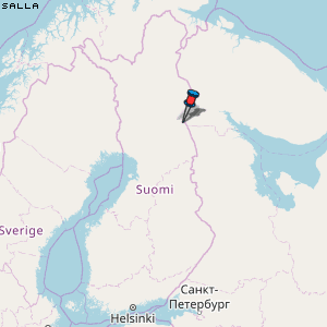 Salla Karte Finnland