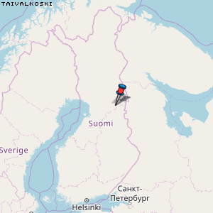 Taivalkoski Karte Finnland