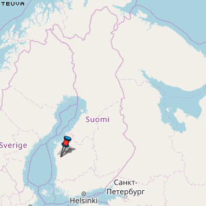 Teuva Karte Finnland