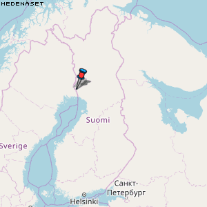 Hedenäset Karte Finnland
